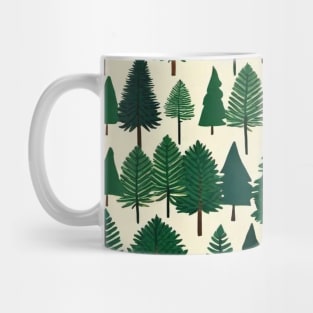 Winter Pine Tree design Christmas snow 2 Mug